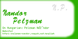 nandor pelzman business card